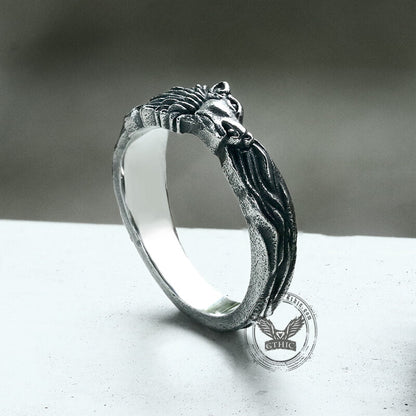 Wolf Loyalty Stainless Steel Animal Ring