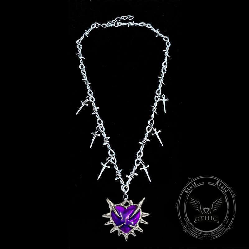 Y2k Love Sword Thorn Gothic Alloy Pendant